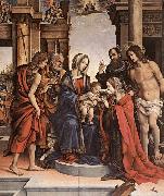 LIPPI, Filippino The Marriage of St Catherine gwt china oil painting reproduction